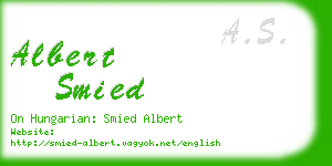 albert smied business card